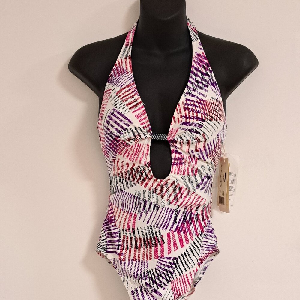 Gideon Oberson Multicolor Print One Piece Swimsuit NWT Misses Size 8